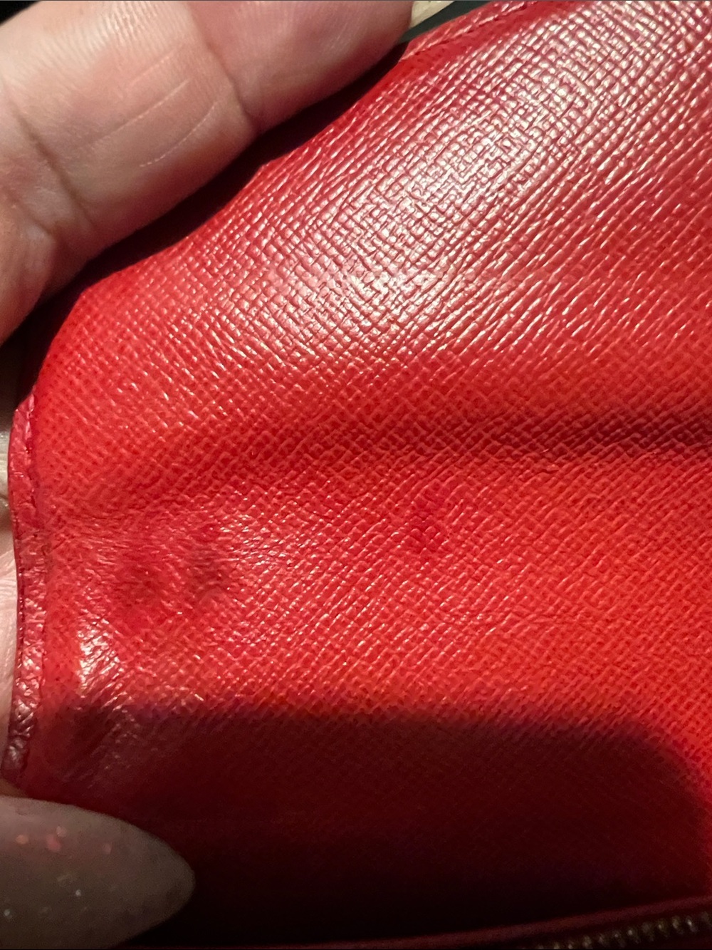 🔥🔥🔥Louis Vuitton Brown Monogram Envelope Wallet with Red Trim with 2 COA! - Picture 8 of 15